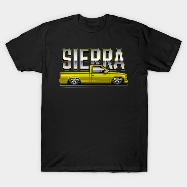 The Sierra Pickup Truck (Wheatland Yellow) T-Shirt by Jiooji Project